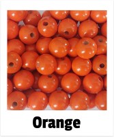 Holzperlen 14mm orange